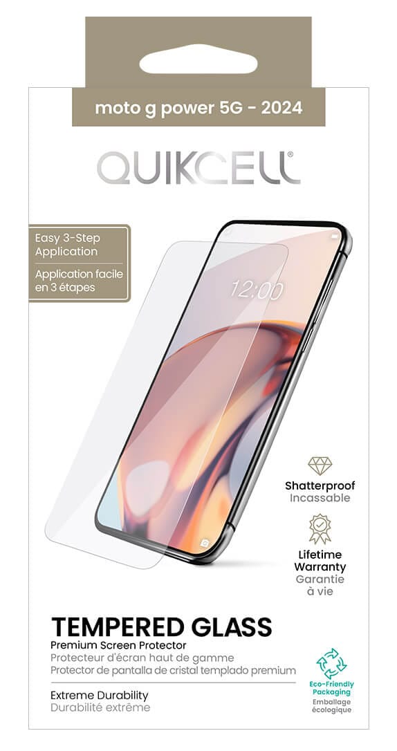 Quikcell Moto g power 5G - 2024 Tempered Glass Screen Protector